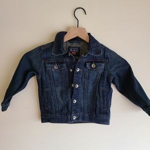 The childrens place stone washed denim jacket blue